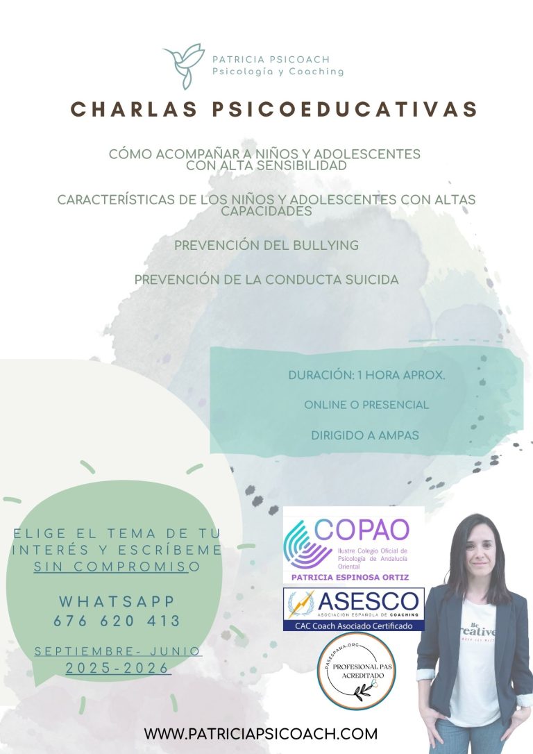 Ponencias Charlas psicoeducativas AMPAS
