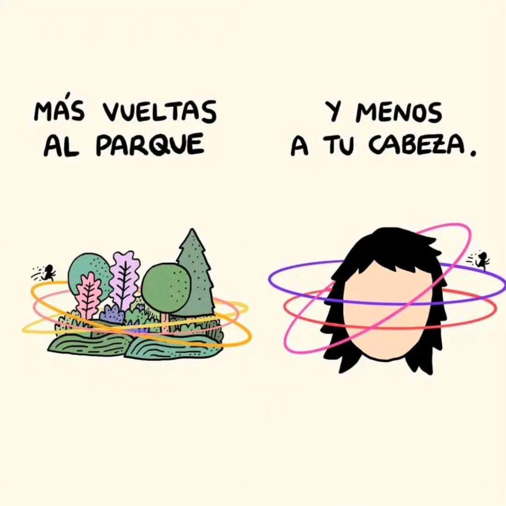 Más vueltas al parque y menos a tu cabeza Patricia Psicoach